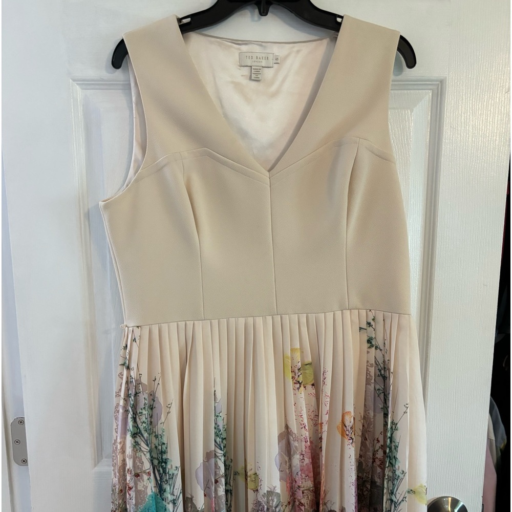 TED BAKER LONDON CONTRASTING MIDI DRESS